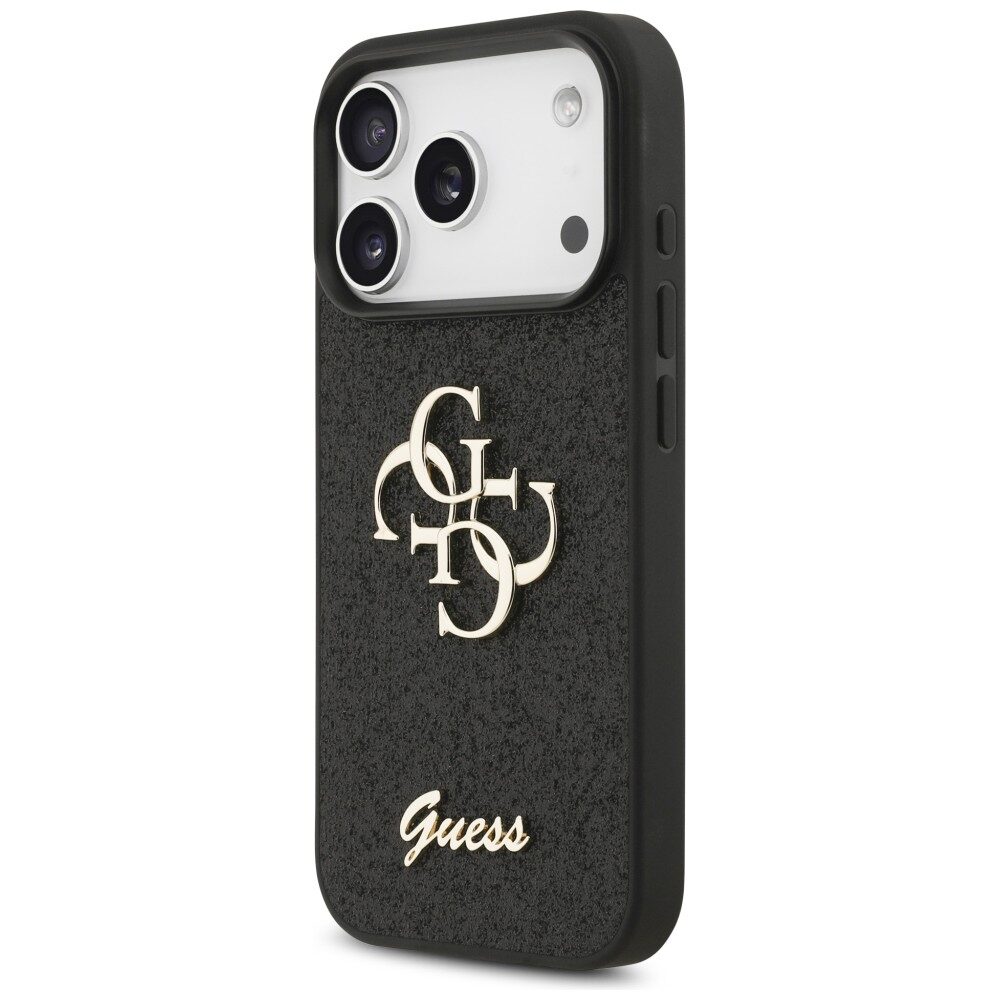 Guess Fixed Glitter Big 4G Case for iPhone 17 Pro / 18 Pro - Black - imagine 2