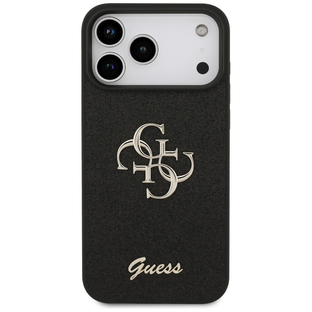 Guess Fixed Glitter Big 4G Case for iPhone 17 Pro Max / 18 Pro Max - Black - imagine 3
