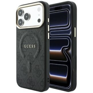 Guess Embossed 4G Classic MagSafe Case for iPhone 17 Pro / 18 Pro - Black