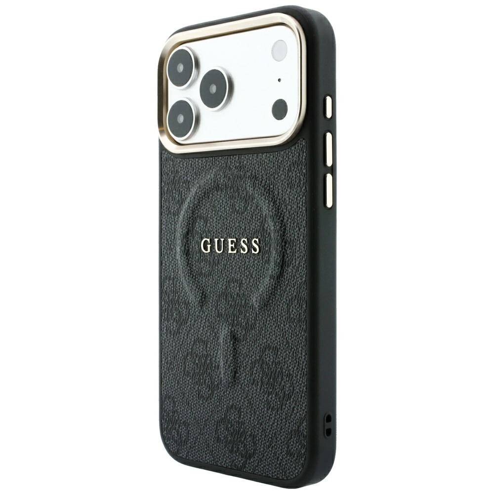 Guess Embossed 4G Classic MagSafe Case for iPhone 17 Pro Max / 18 Pro Max - Black - imagine 2