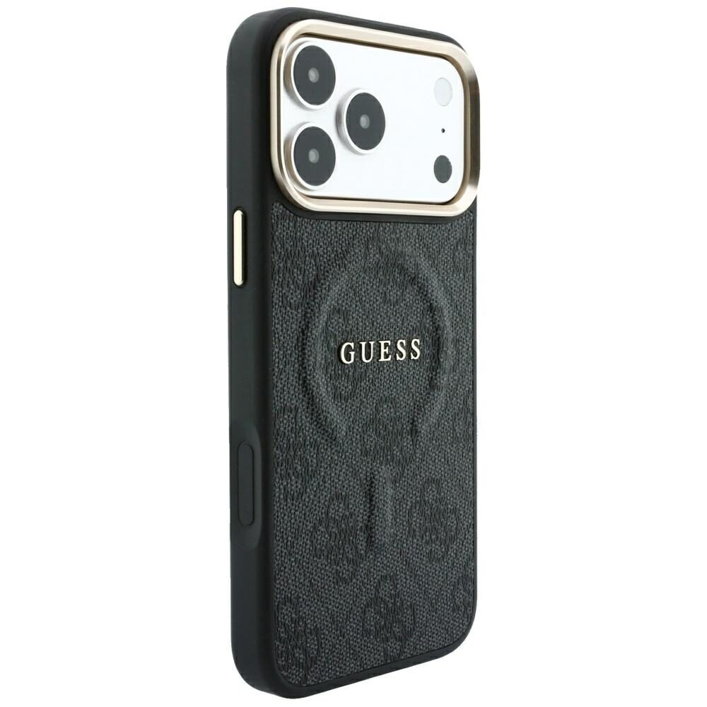 Guess Embossed 4G Classic MagSafe Case for iPhone 17 Pro Max / 18 Pro Max - Black - imagine 4