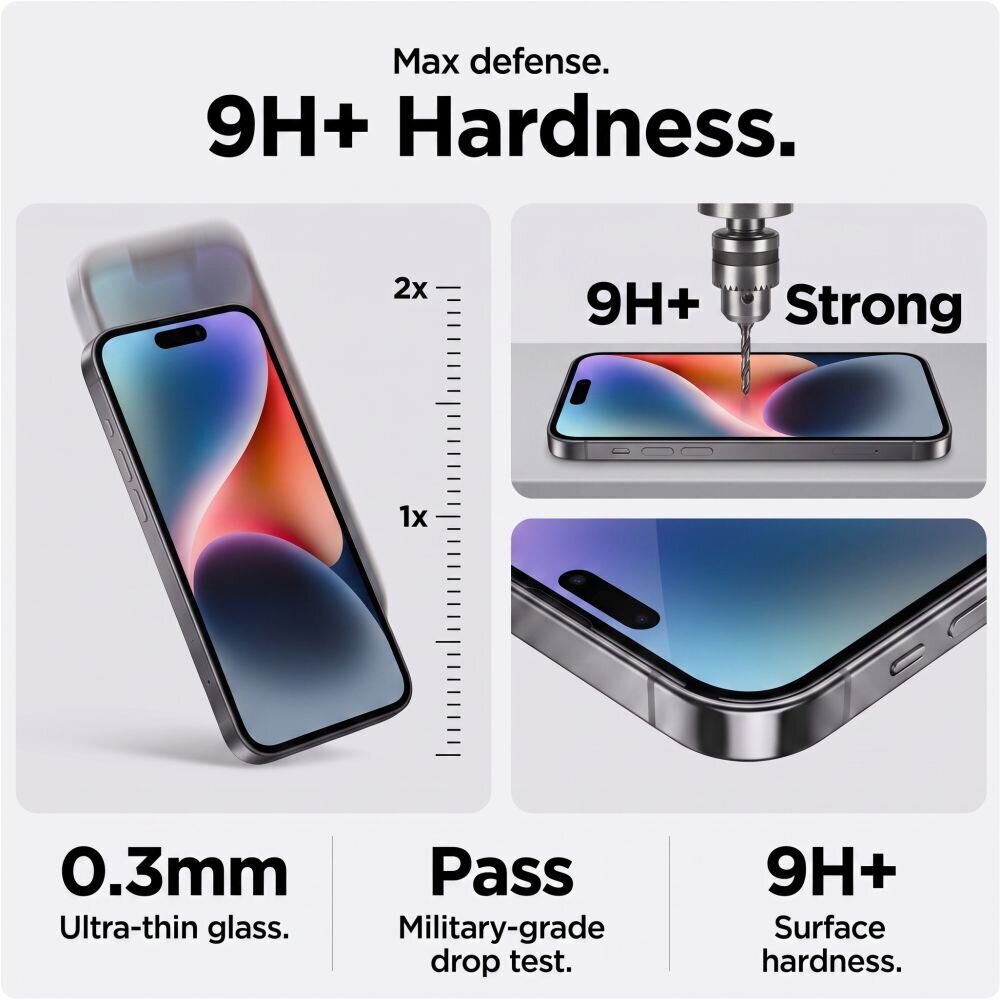 Tech-Protect Glass SPY+ 2-Pack Privacy Tempered Glass for iPhone 18 Pro Max - imagine 5