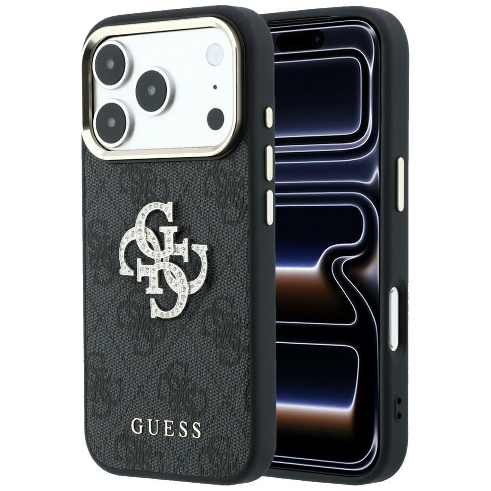 Guess 4G & Big Strass Logo Case for iPhone 17 Pro Max / 18 Pro Max - Black