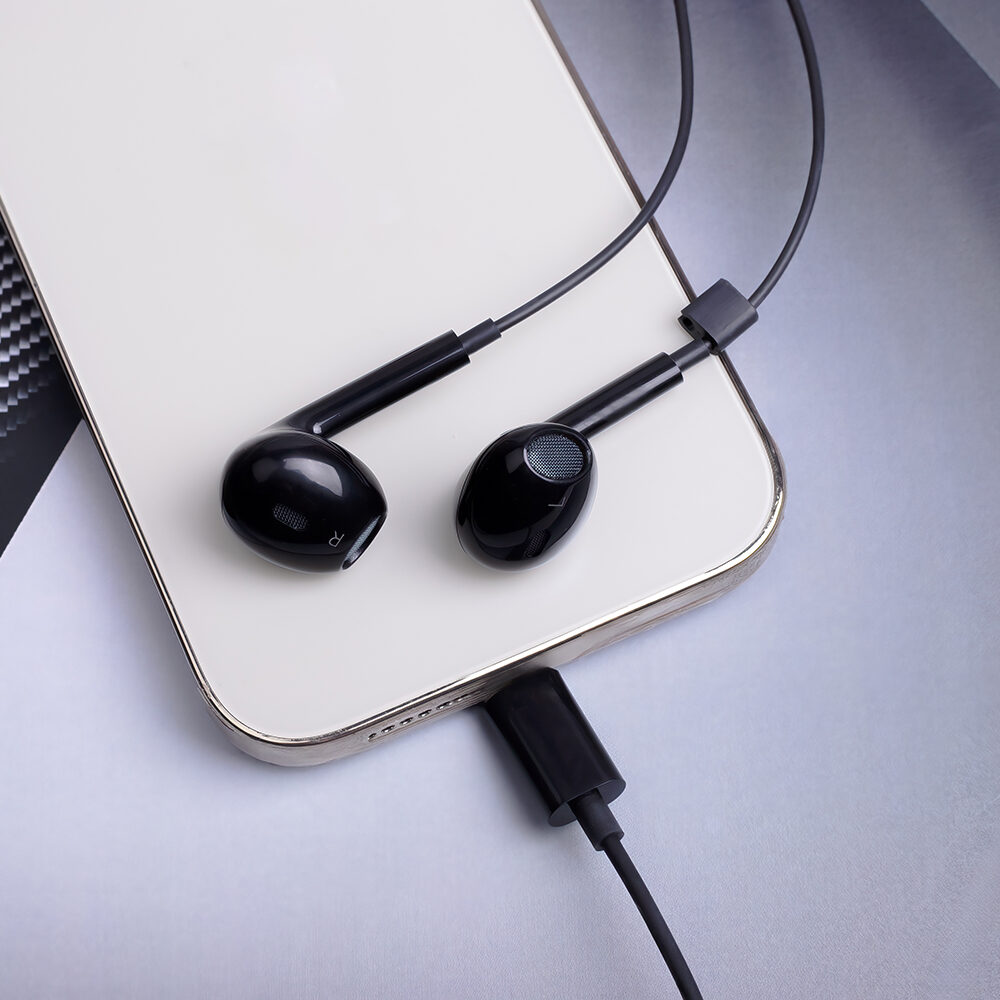 Maxlife wired earphones MXEP-04 USB-C black - imagine 2