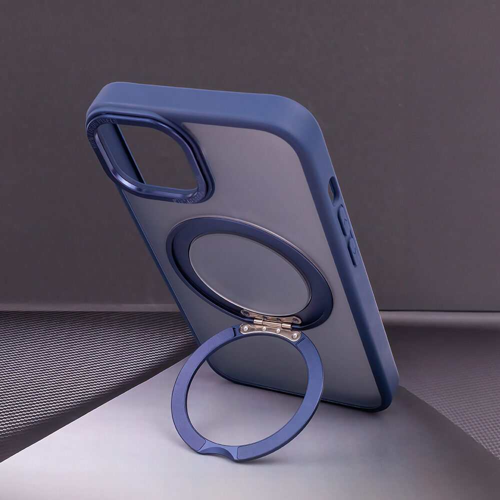 Mag Ring Rotating case for iPhone 15 Pro Max 6,7" navy blue - imagine 4