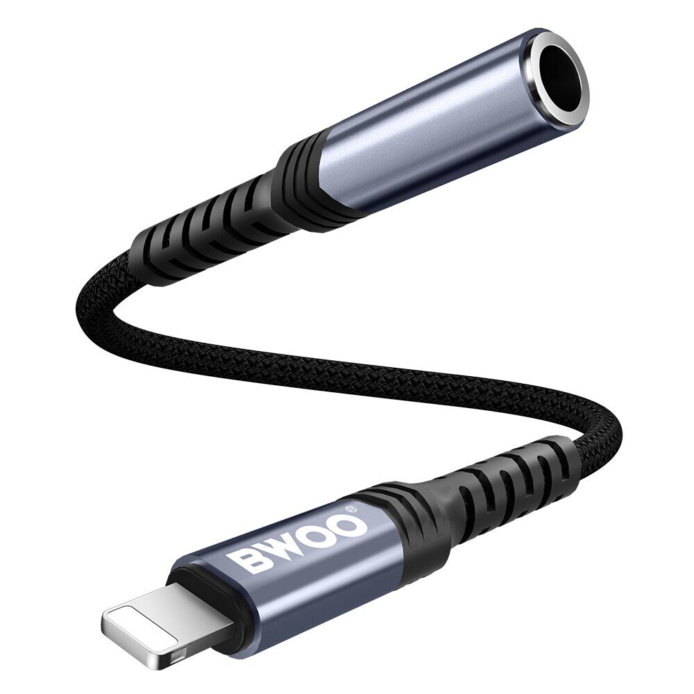 BWOO Adapter AUX 3.5mm - Lightning Black BZ48 - imagine 5
