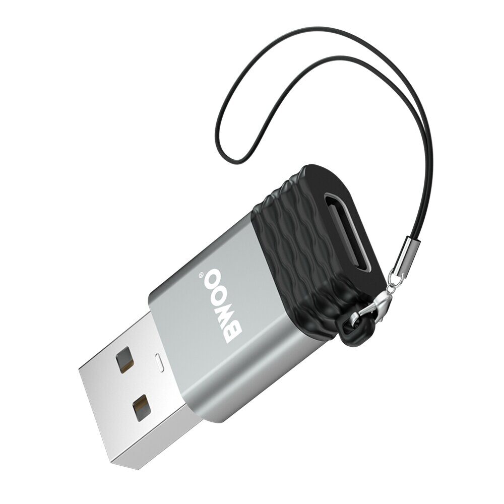BWOO Adapter USB-C - USB Gray OTG BZ-38 - imagine 7