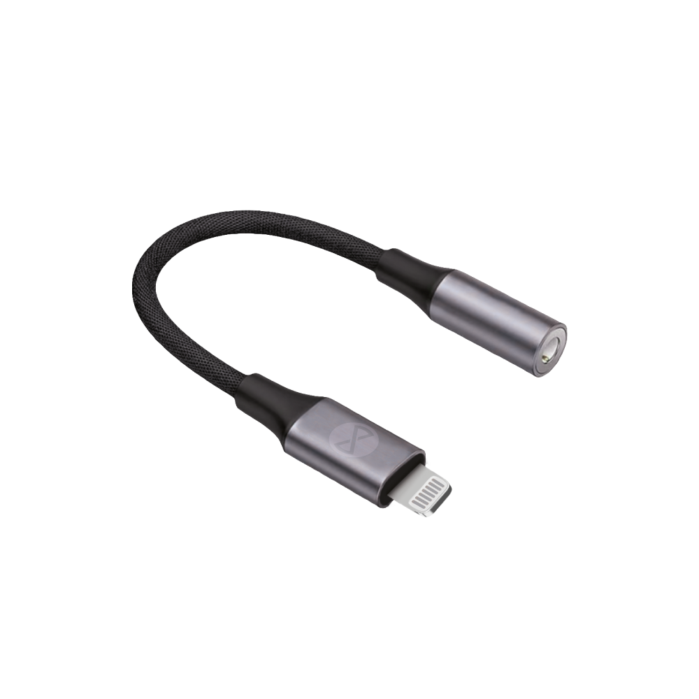 Forever adapter audio AJL-01 jack 3,5 mm - Lightning black - imagine 2