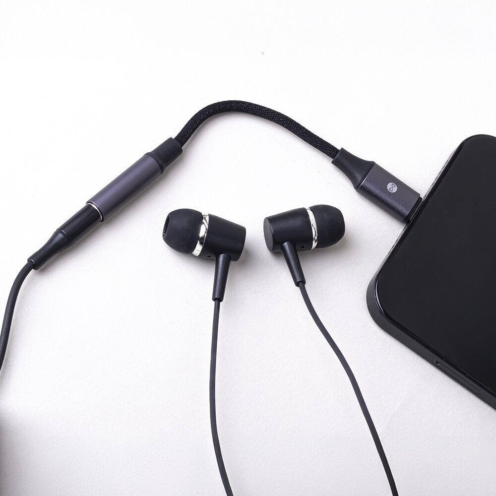 Forever adapter audio AJL-01 jack 3,5 mm - Lightning black - imagine 3