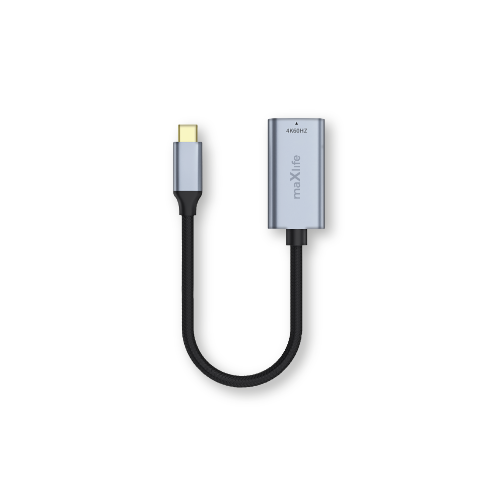 Maxlife adapter MXHC-01 HDMI - USB-C 4K 60HZ black - imagine 3