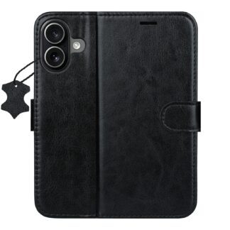 Smart Luxe leather case for iPhone 17 6,3" black