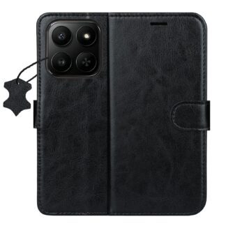 Smart Luxe leather case for Honor 400 Smart / X7d 4G / X7d 5G black