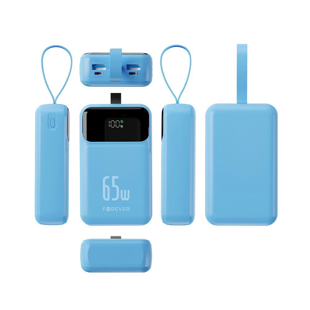 Forever power bank Vibe-TB65 PD QC 65W 20000 mAh sky blue - imagine 3
