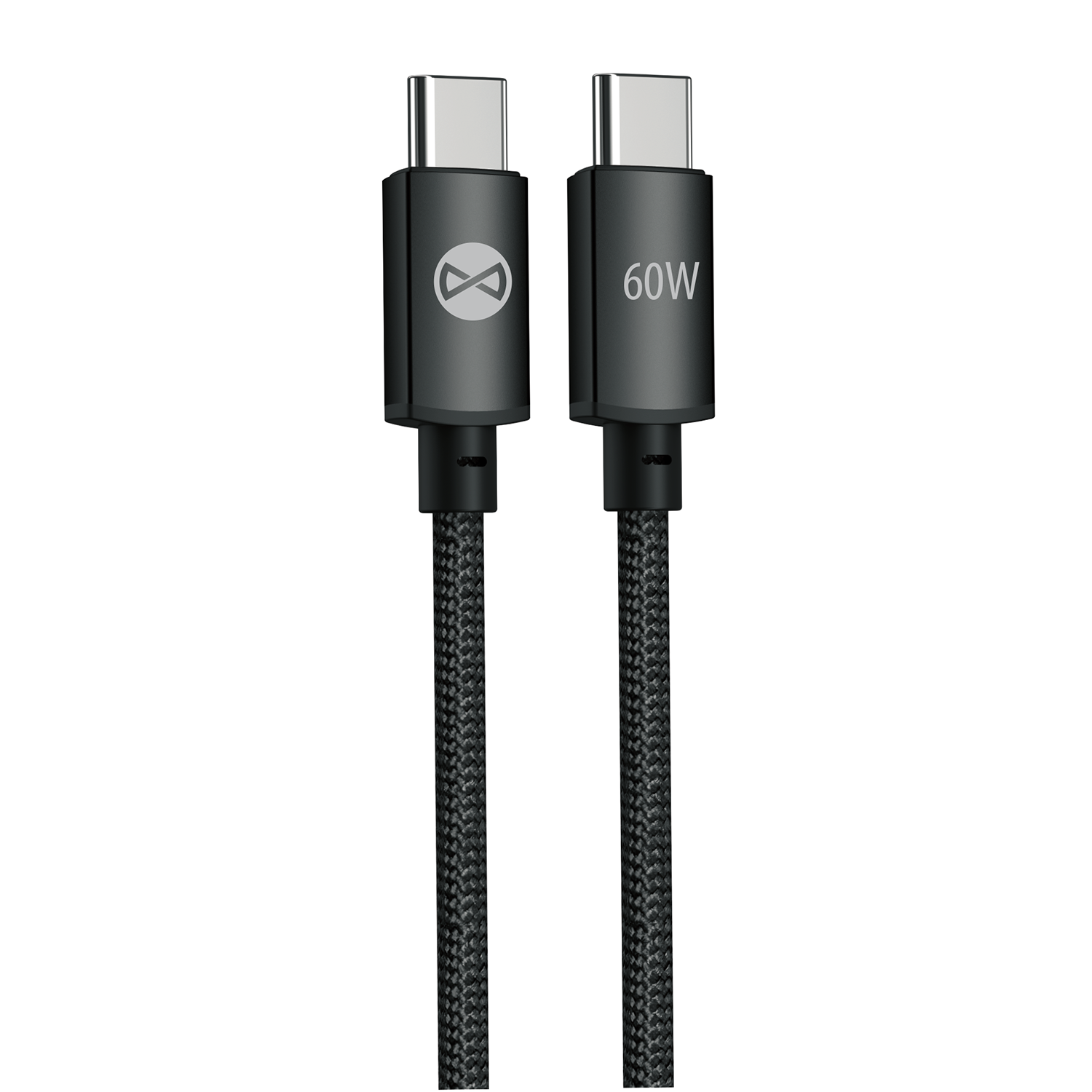 Forever Vibe cable USB-C - USB-C 1,0 m 60W dark grey - imagine 2