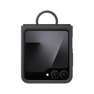 EF-PF741TBE Samsung Silicone Cover with Ring for Galaxy Z Flip 6/7 FE Black (Damaged Package)