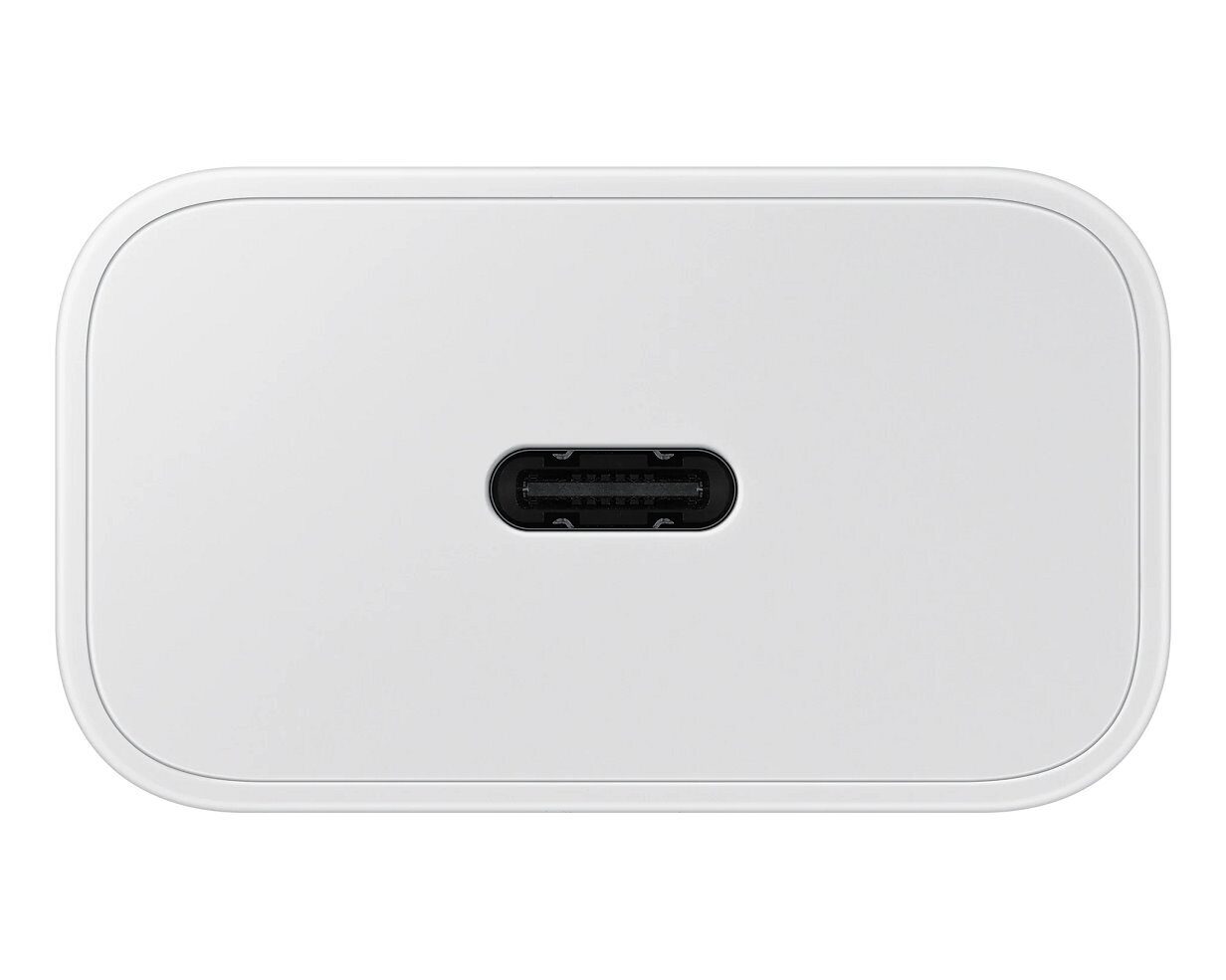 EP-T2510EWE + EP-DN980BWE Samsung USB-C 25W Travel Charger + USB-C Data Cable White (OOB Bulk) - imagine 3