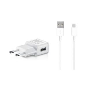 EP-TA200EWE + EP-DG970BWE Samsung 15W Travel Charger + USB-C Data Cable White (OOB Bulk)