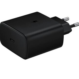 EP-TA845XBE Samsung USB-C 45W Travel Charger + USB-C/USB-C Data Cable Black (Damaged Package)