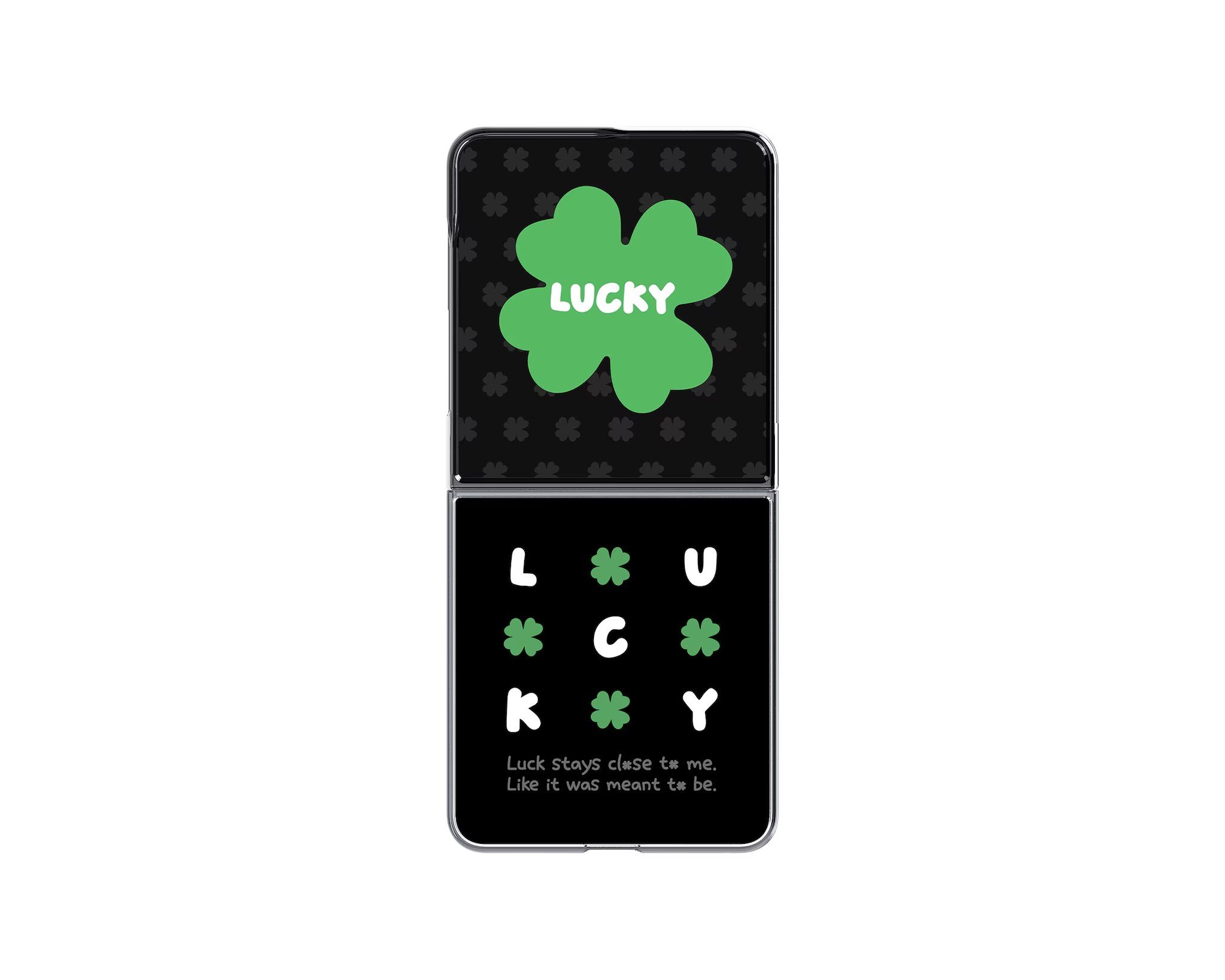GP-FFF776CUC Samsung FlipSuit Lucky Clover Cover for Galaxy Z Flip 8