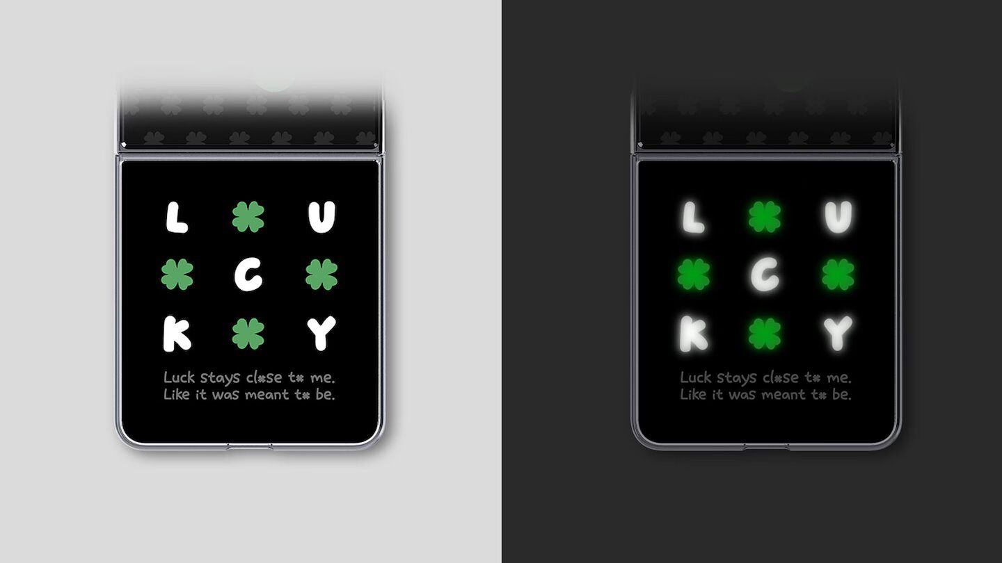 GP-FFF776CUC Samsung FlipSuit Lucky Clover Cover for Galaxy Z Flip 8 - imagine 3