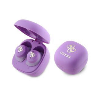Guess 4G Logo Mini TWS Wireless Earphones Purple