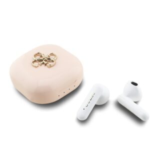 Guess 4G Metal Logo TWS Wireless Earphones Pink
