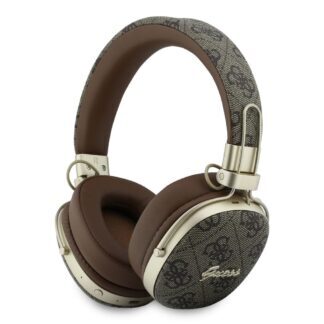 Guess 4G Metal Script Logo ENC Wireless Headphone Brown