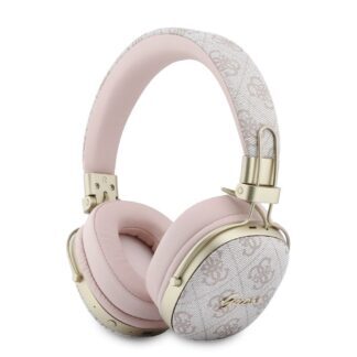 Guess 4G Metal Script Logo ENC Wireless Headphone Pink