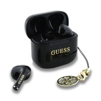 Guess Classic Logo Charm TWS Wireless Earphones Black