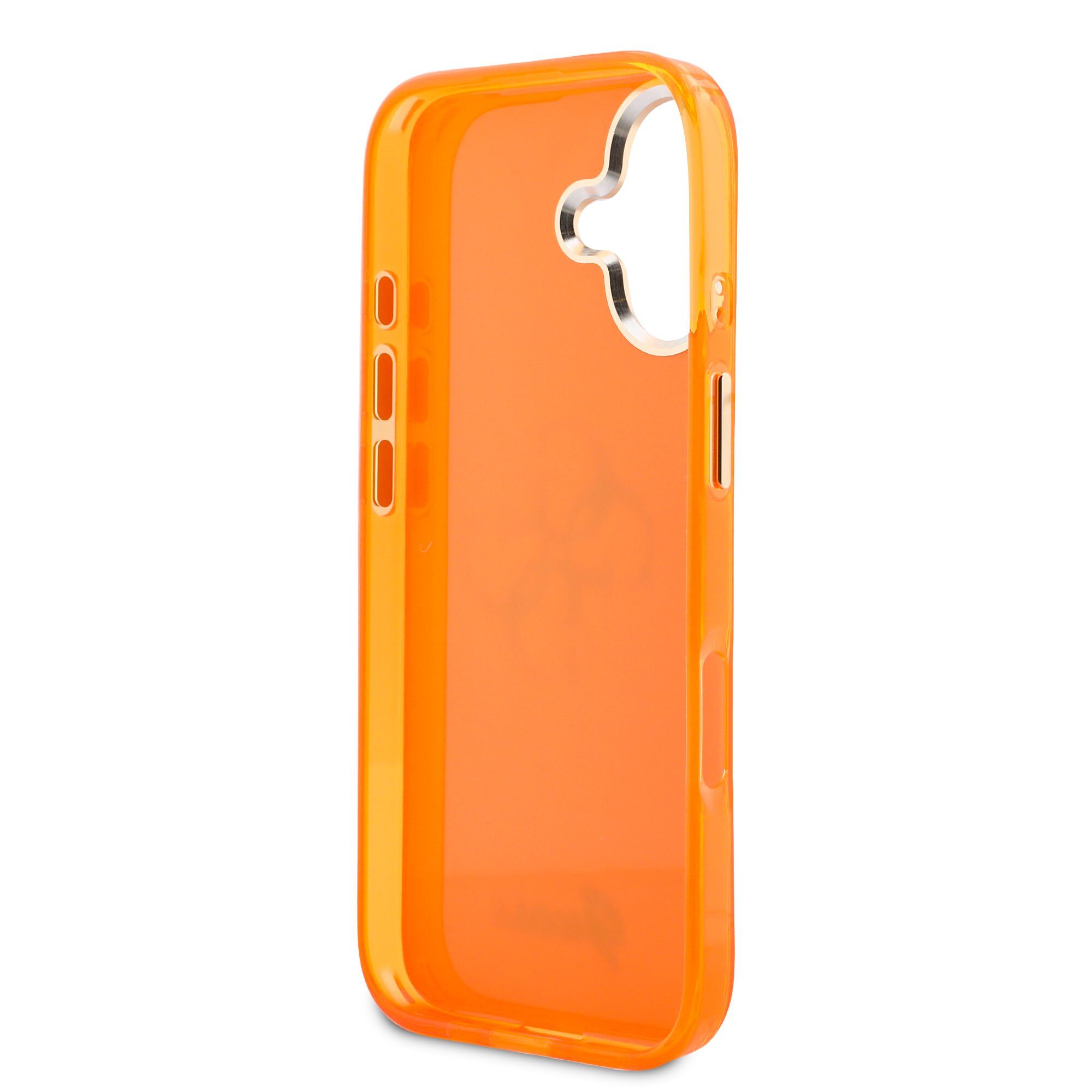 Guess IML 4G Script Metal Logo Case for iPhone 17 Orange - imagine 6