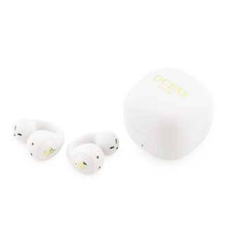 Guess Mini Classic Logo OWS Wireless Earphones White