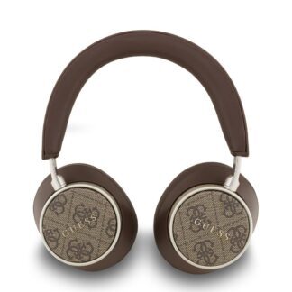 Guess PU Leather 4G Classic Logo ENC Wireless Headphone Brown