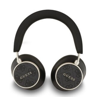 Guess PU Leather 4G Classic Logo ENC Wireless Headphone Black