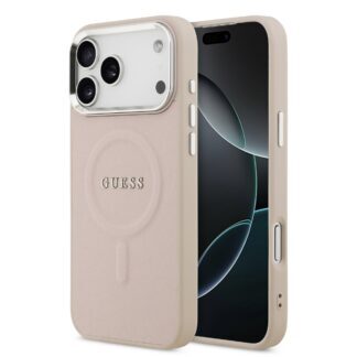Guess PU Saffiano MagSafe Case for iPhone 17 Pro Pink