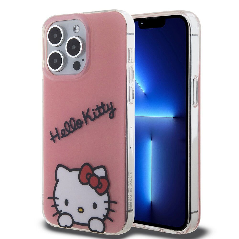 Hello Kitty IML Daydreaming Logo Case for iPhone 13 Pro Pink