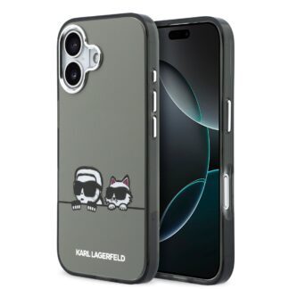 Karl Lagerfeld IML K&CH Heads Logo MagSafe Case for iPhone iPhone 17 Black