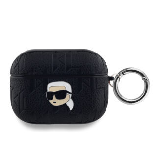 Karl Lagerfeld PU Embossed Karl Head Case for AirPods Pro Black