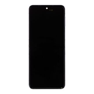 LCD display + Touch Unit + Front Cover Samsung F721 Galaxy Z Flip 4 5G Bora Purple (Service Pack)