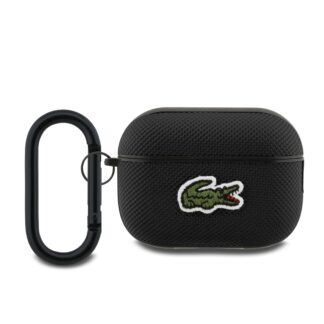 Lacoste Petit Pique Croc Logo Patch Case for AirPods Pro 2 Black
