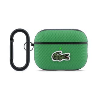 Lacoste Petit Pique Croc Logo Patch Case for AirPods Pro 3 Green