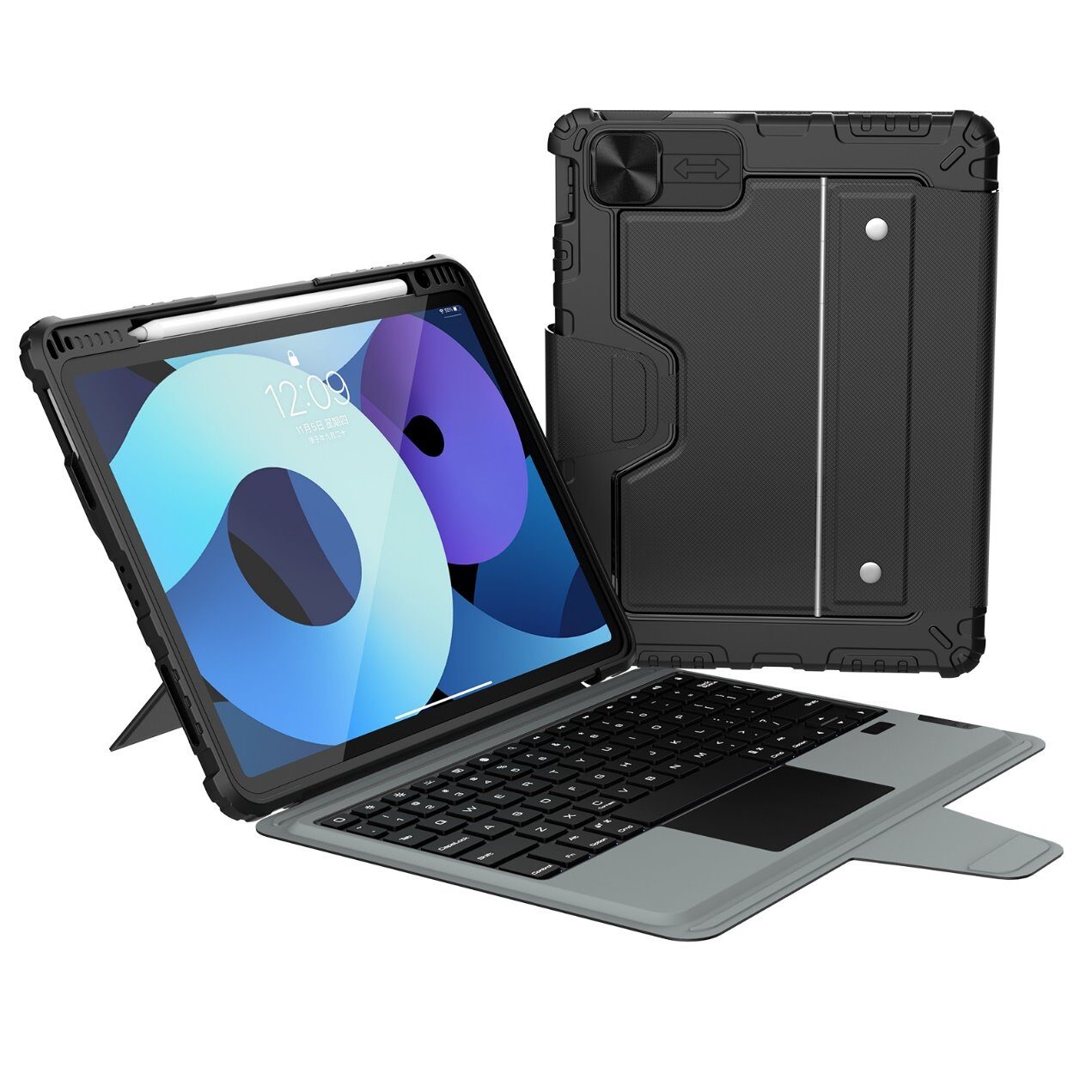 Nillkin Bumper Combo Keyboard Case (Backlit Version) for iPad Air 4/5/10.9 2020/11 2024/2025/Pro 11 2020/2021/2022 Black