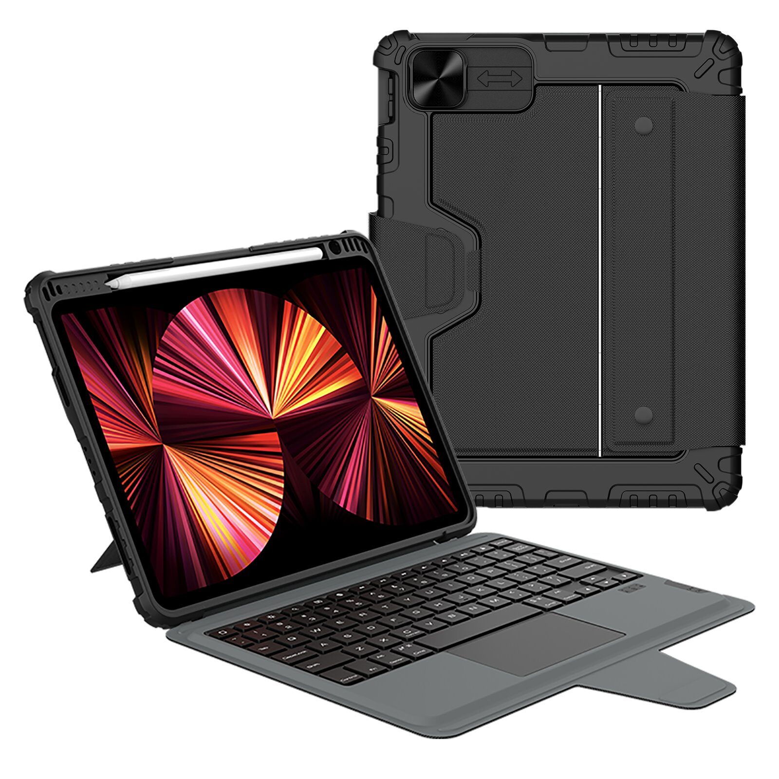 Nillkin Bumper Combo Keyboard Case for iPad Air 4/5/10.9 2020/11 2024/2025/Pro 11 2020/2021/2022 Black