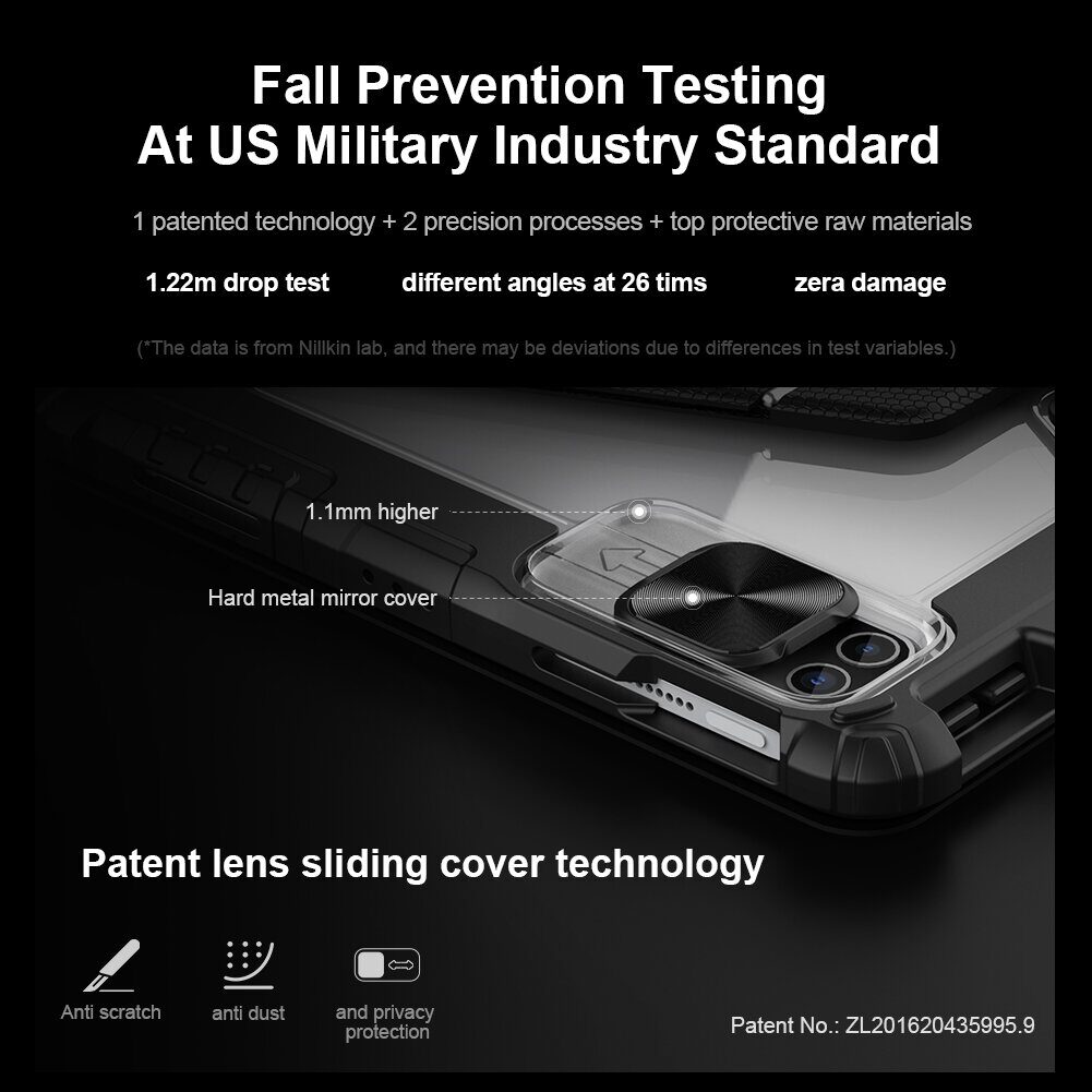 Nillkin Bumper Link Keyboard Case (Backlit Version) for iPad Air 4/5/10.9 2020/11 2024/2025/Pro 11 2020/2021/2022 Black - imagine 5
