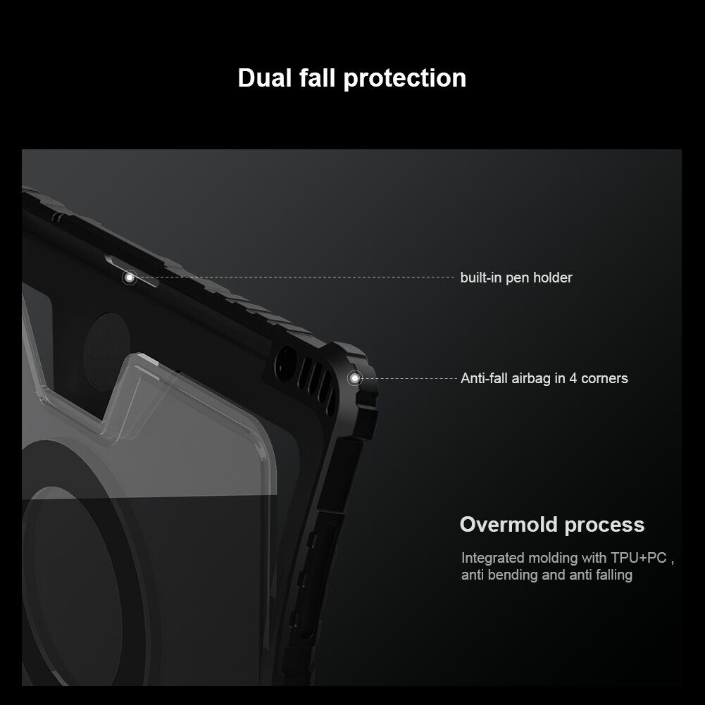 Nillkin Bumper Link Keyboard Case (Backlit Version) for iPad Air 4/5/10.9 2020/11 2024/2025/Pro 11 2020/2021/2022 Black - imagine 6