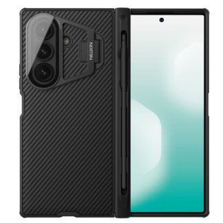 Nillkin CamShield Prop Pen Slot (Transparent Lens) Case for Samsung Galaxy Z Fold 7 Black