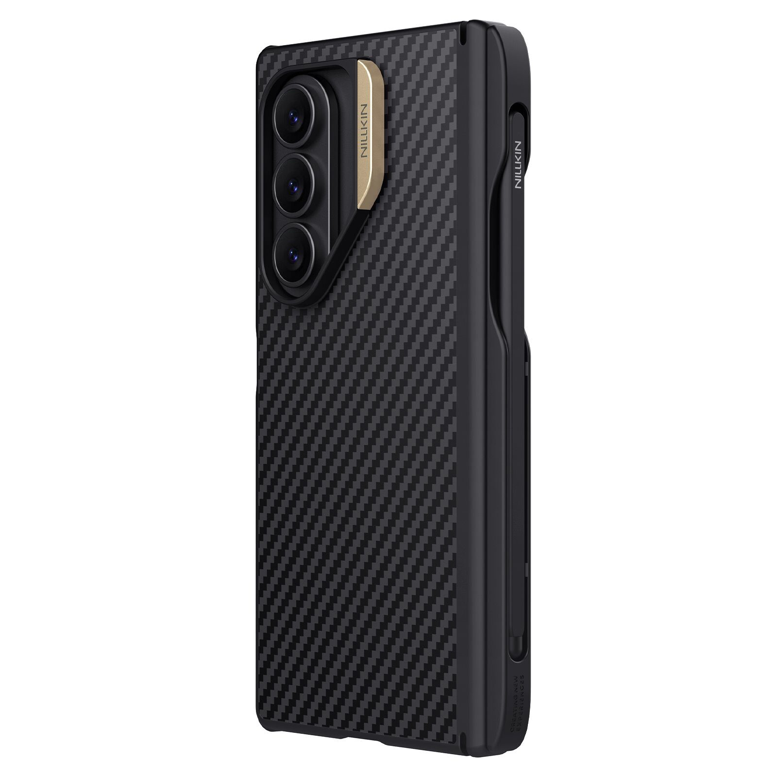 Nillkin Synthetic Fiber PRO Magnetic Pen Slot Zadní Kryt pro Samsung Galaxy Z Fold 7 Golden - imagine 2