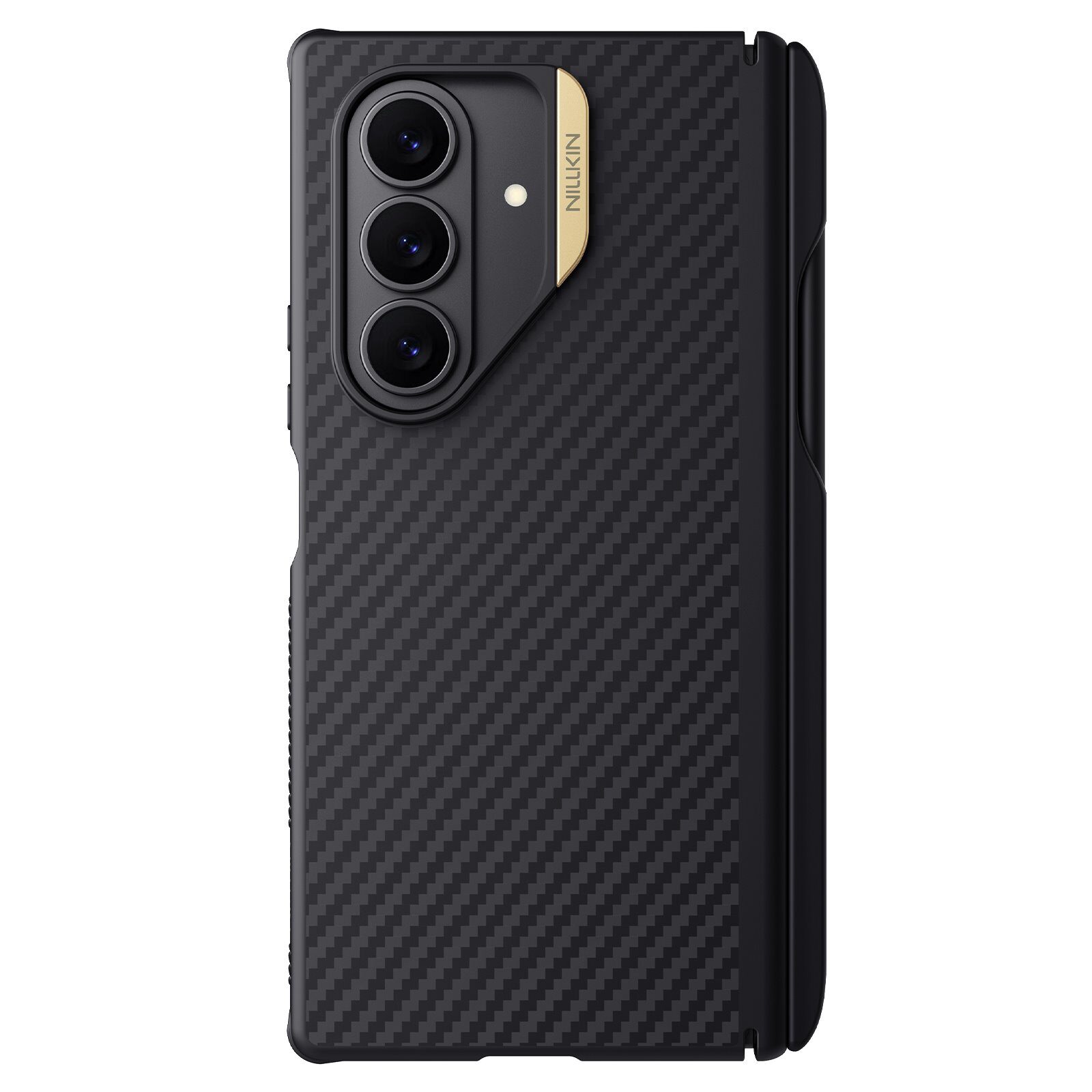 Nillkin Synthetic Fiber PRO Magnetic Pen Slot Zadní Kryt pro Samsung Galaxy Z Fold 7 Golden