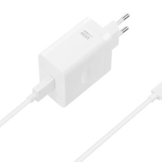 Oppo SuperVOOC USB-A 100W Travel Charger + USB-C Data Cable White