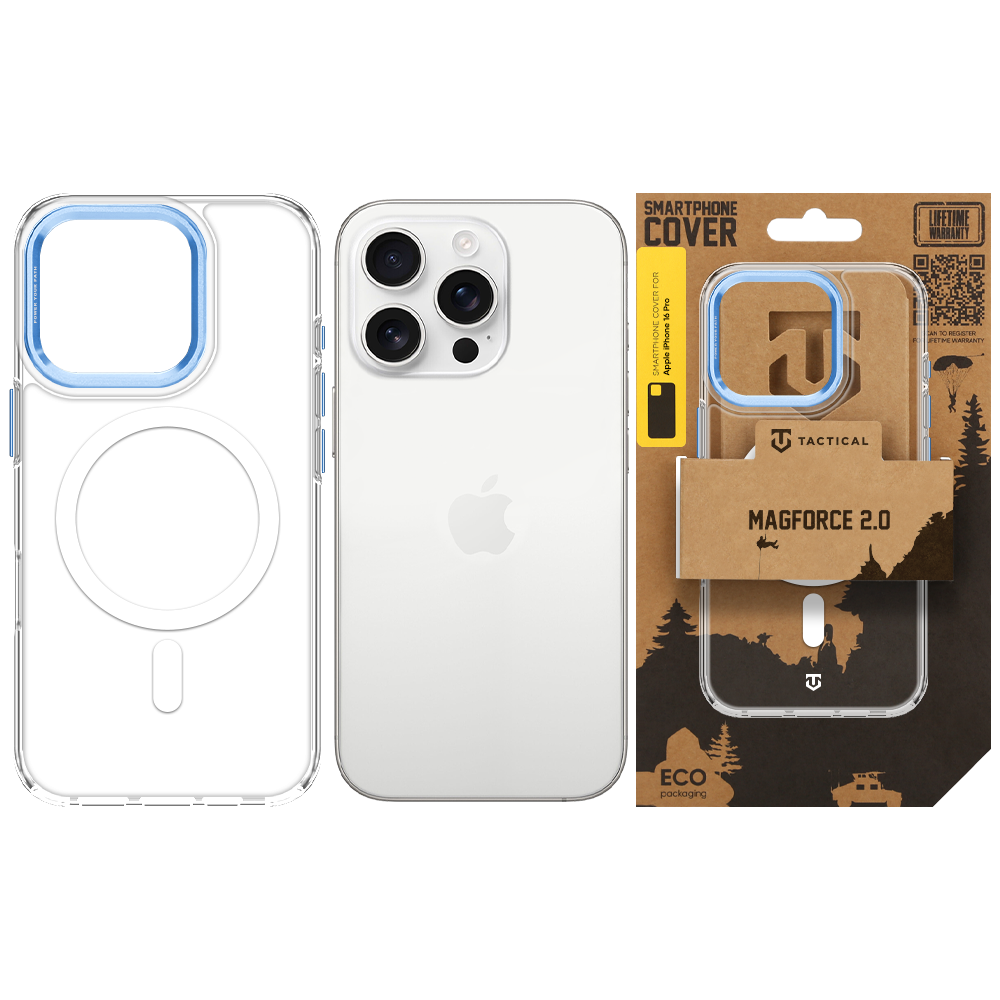 Tactical MagForce 2.0 Cover for Apple iPhone 16 Pro Blue - imagine 6