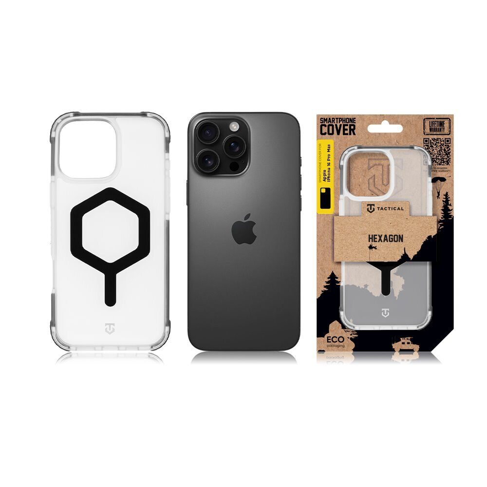 Tactical MagForce Hexagon Cover for Apple iPhone 16 Pro Max T-Black - imagine 6